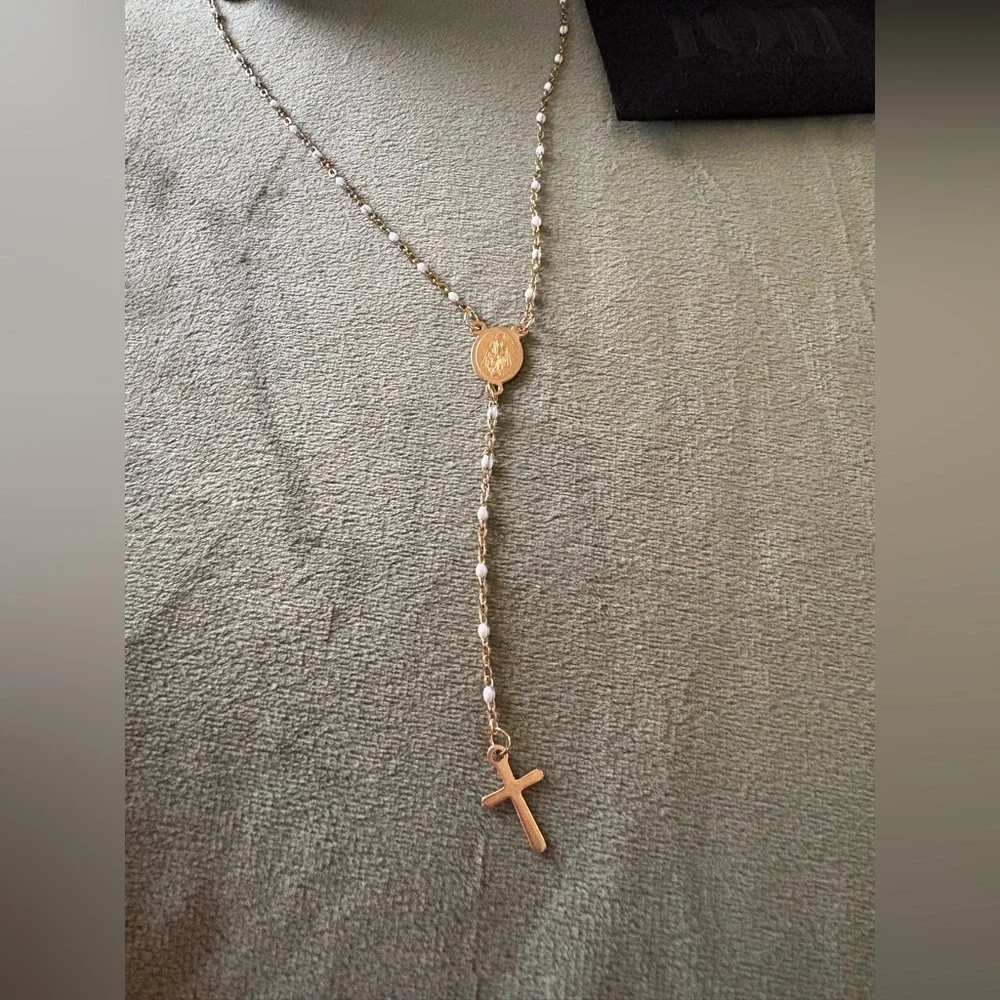 1011 “Thinking of you” beautiful Rosary beaded necklace - Picture 2 of 6